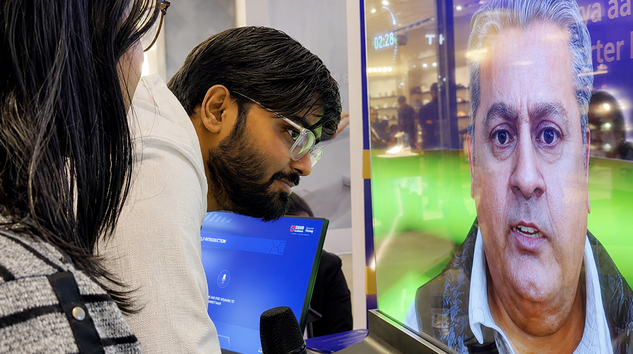 Interactive AI avatar experience with real-time voice interaction
